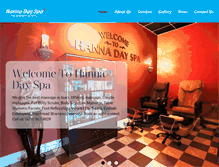 Tablet Screenshot of hannadayspa.com